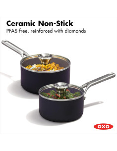 Juego de Cacerolas OXO 1.6L y 2.2L Cerámica Antiadherente 2
