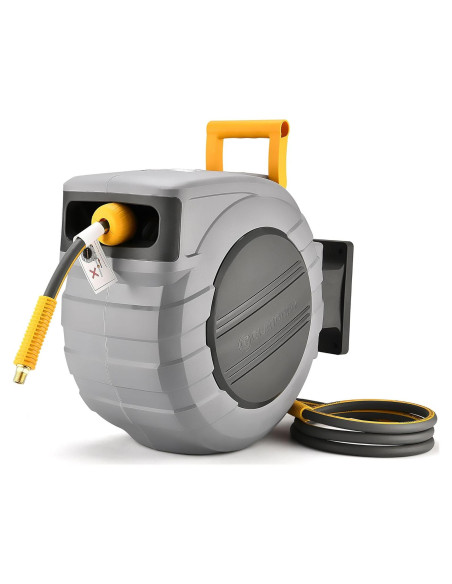 Carrete de Manguera de Aire GLAHODEN 20 m 1/2" Automático