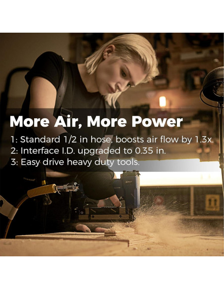 Carrete de Manguera de Aire GLAHODEN 20 m 1/2" Automático