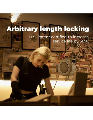 Carrete de Manguera de Aire GLAHODEN 20 m 1/2" Automático