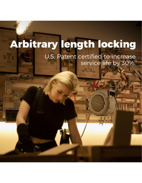 Carrete de Manguera de Aire GLAHODEN 20 m 1/2" Automático