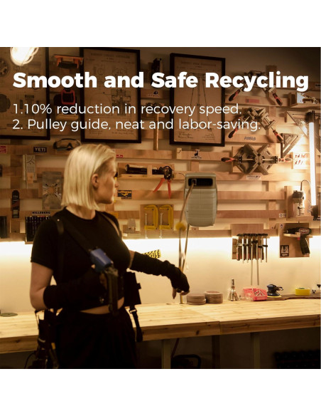 Carrete de Manguera de Aire GLAHODEN 20 m 1/2" Automático