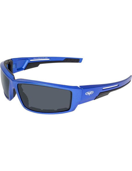 Gafas de montar acolchadas Global Vision Sly 2 pares con lentes ahumados