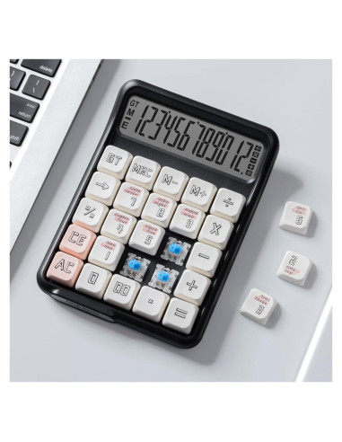 Calculadora de Escritorio NGIFERA RZ.7258 LCD 12 Dígitos Ergonómica