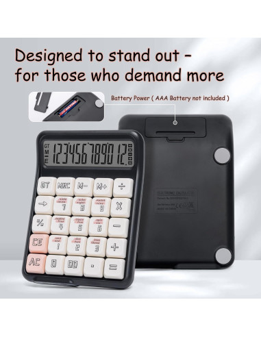 Calculadora de Escritorio NGIFERA RZ.7258 LCD 12 Dígitos Ergonómica