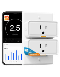 Enchufe Inteligente SMATRUL 15A Control APP y Voz 2 PCS