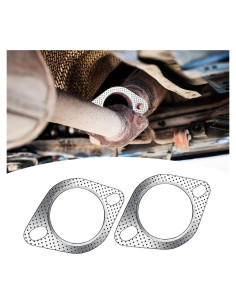 Juntas de Escape Tesnaao 2 PCS Acero Inoxidable 6.35 cm