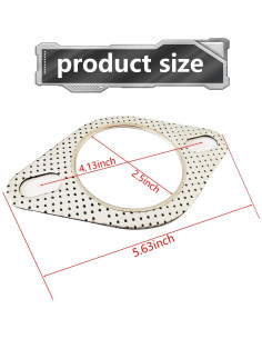 Juntas de Escape Tesnaao 2 PCS Acero Inoxidable 6.35 cm 2