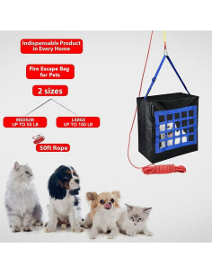 Bolsa de Evacuación de Incendios ISOP para Mascotas hasta 25kg 2