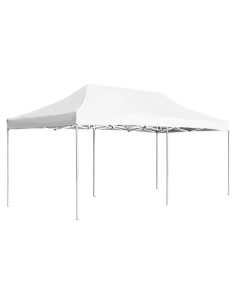 Carpa de Fiesta Plegable ANYCHOLE 5.4x3.0m Blanca Resistente