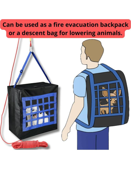 Bolsa de Evacuación de Incendios ISOP para Mascotas hasta 25kg