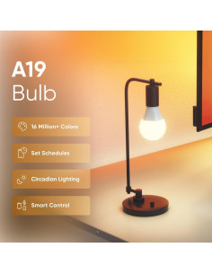 Bombillas LED Inteligentes Nanoleaf Essentials A19 E26 1000lm 4PK 2