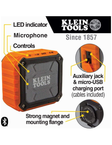 Altavoz Bluetooth Klein Tools AEPJS1 Portátil IPX5 10h