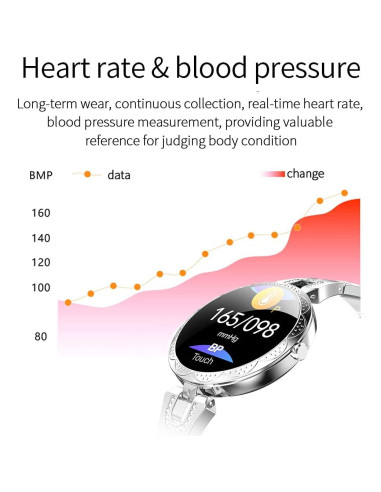 Reloj Inteligente para Mujeres Thafikzi Oro - Salud y Fitness