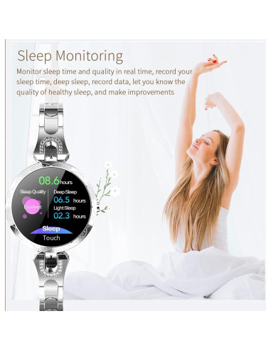 Reloj Inteligente para Mujeres Thafikzi Oro - Salud y Fitness