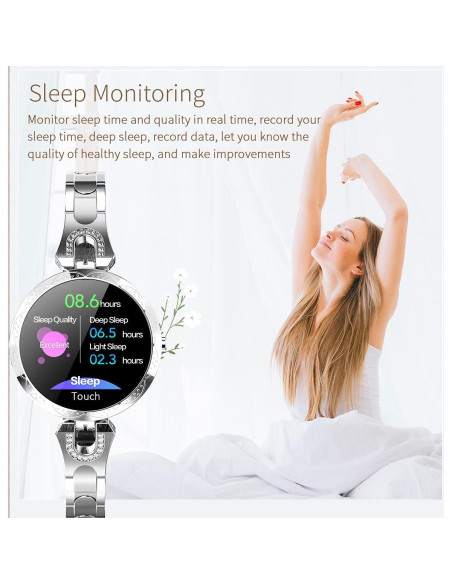 Reloj Inteligente para Mujeres Thafikzi Oro - Salud y Fitness