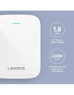 Extensor WiFi 6 Linksys RE7310 Doble Banda 1.8Gbps 185m 2