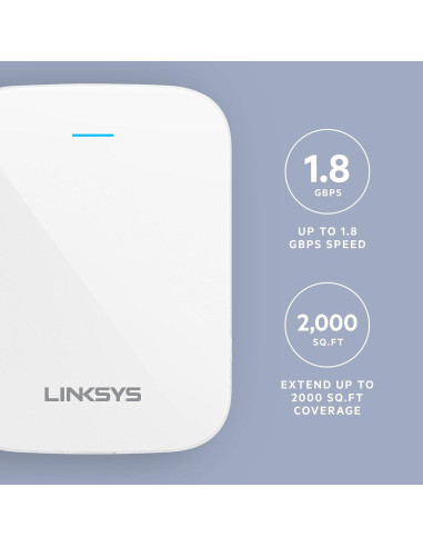 Extensor WiFi 6 Linksys RE7310 Doble Banda 1.8Gbps 185m