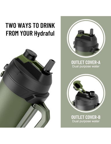Jarra de Agua 4.5L Hydraful Acero Inoxidable Aislada