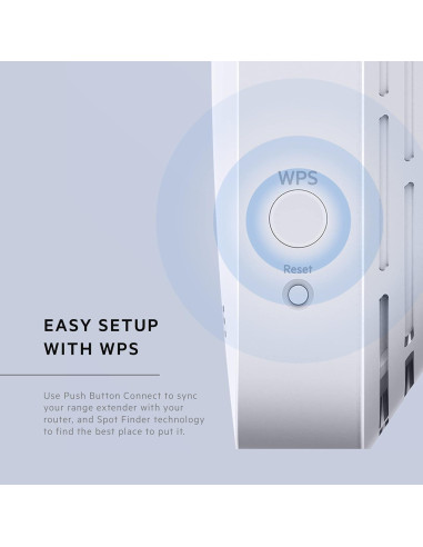 Extensor WiFi 6 Linksys RE7310 Doble Banda 1.8Gbps 185m