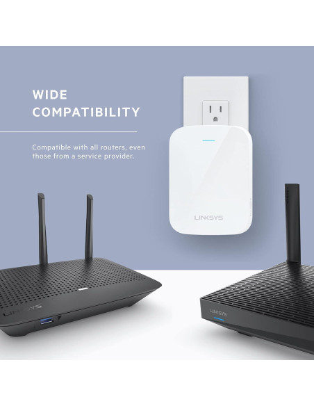 Extensor WiFi 6 Linksys RE7310 Doble Banda 1.8Gbps 185m
