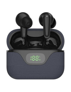 Auriculares Inalámbricos AT&T Ultra TWS Negro con Estuche Carga