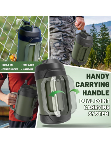 Jarra de Agua 4.5L Hydraful Acero Inoxidable Aislada