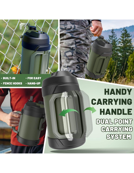 Jarra de Agua 4.5L Hydraful Acero Inoxidable Aislada