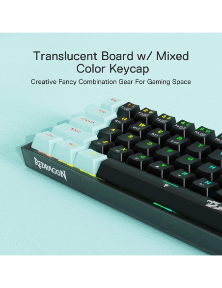 Teclado Mecánico Inalámbrico Redragon K631 PRO SE RGB 68 Teclas Teclado Mecánico Inalámbrico Redragon K631 PRO SE RGB 68 Teclas