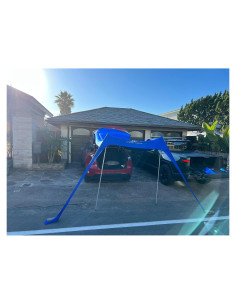 Carpa Canopy Malo'o 10x10 ft Azul para Playa y Vehículos