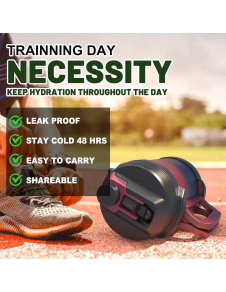 Jarra de Agua 4.5L Hydraful Acero Inoxidable Aislada