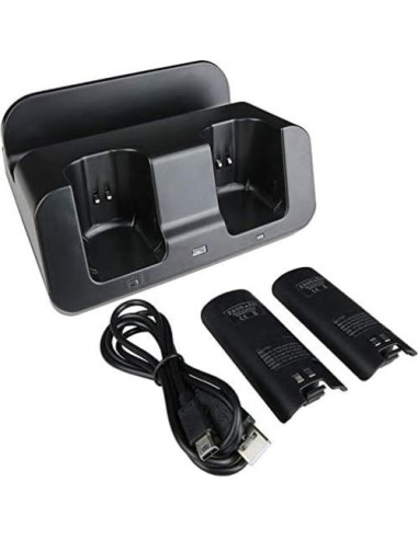 Base de Carga 3 en 1 eLUUGIE para Wii U Gamepad y Controladores
