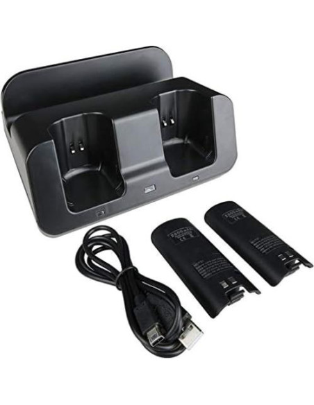 Base de Carga 3 en 1 eLUUGIE para Wii U Gamepad y Controladores