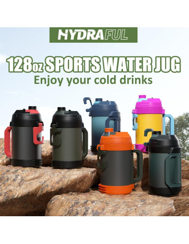 Jarra de Agua 4.5L Hydraful Acero Inoxidable Aislada