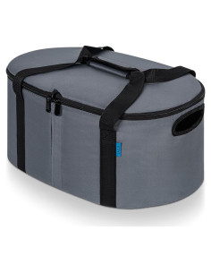 Bolsa de Viaje Aislante LASUK para Olla Lenta 4-8 Qt Gris