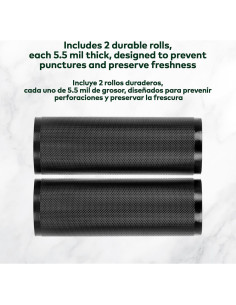 Rollos de Sellado al Vacío Stash Proof 11" x 50' 2 Paquete 2