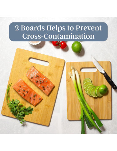 Juego de Tablas de Cortar de Bambú 2 Piezas Totally Bamboo