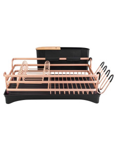 Estante para Secar Platos BACOENG de Aluminio Dorado 1.8kg