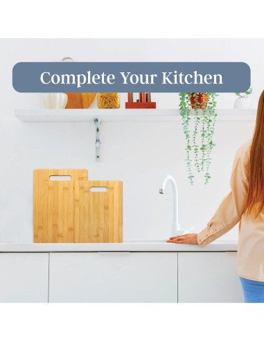 Juego de Tablas de Cortar de Bambú 2 Piezas Totally Bamboo