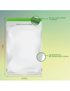 Bolsas de Almacenamiento Reutilizables SNAAQ ZR 30.48x50.8 cm 2