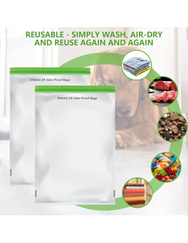 Bolsas de Almacenamiento Reutilizables SNAAQ ZR 30.48x50.8 cm