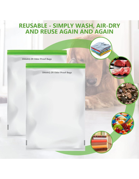 Bolsas de Almacenamiento Reutilizables SNAAQ ZR 30.48x50.8 cm