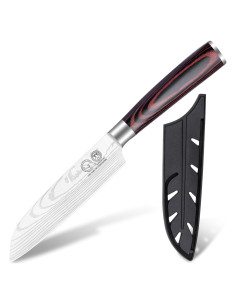 Cuchillo Santoku XYJ 12.7 cm Acero Inoxidable Mango Pakka