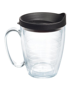 Taza de Viaje Tervis 16oz Aislada Doble Pared Tapa Negra