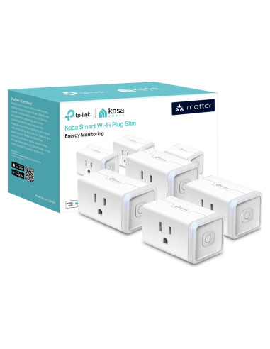 Enchufe Inteligente Kasa Matter 15A 1800W Paquete de 4