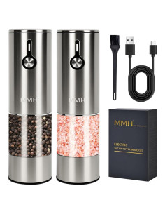 Juego de Molinillos Eléctricos de Sal y Pimienta MMH 66g