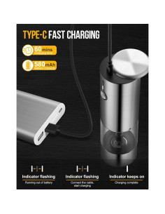 Juego de Molinillos Eléctricos de Sal y Pimienta MMH 66g 2