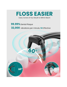 Hilo Dental Eléctrico CNAPES con 54 Cabezas Repuesto y 5 Velocidades 2