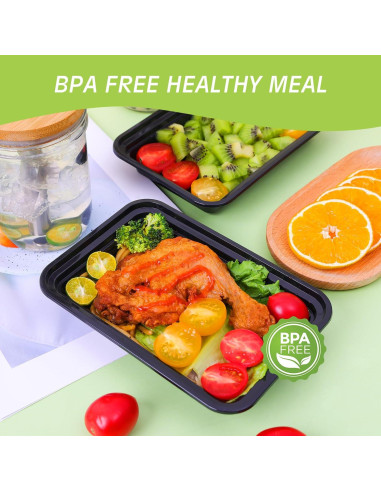 Contenedores de Comida Reutilizables Moretoes 30 Piezas 473ml