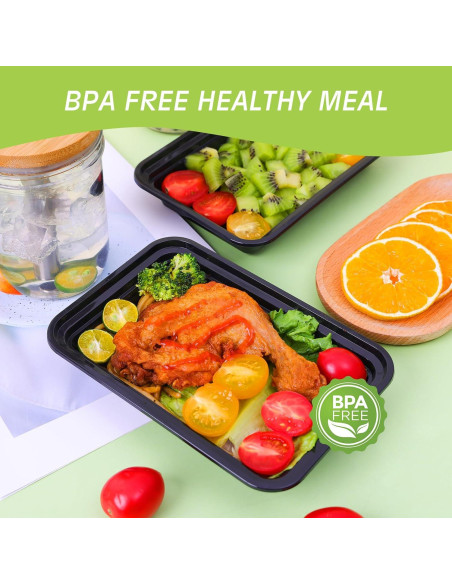 Contenedores de Comida Reutilizables Moretoes 30 Piezas 473ml Contenedores de Comida Reutilizables Moretoes 30 Piezas 473ml